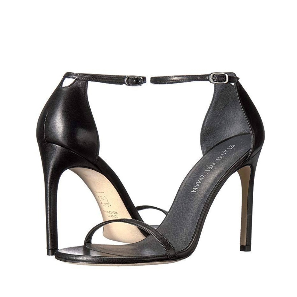 NIB New Stuart Weitzman Nudistsong Black Nappa 7.5